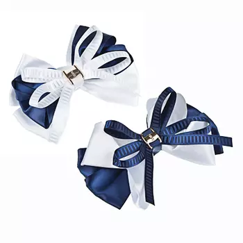 Резинка с бантом, полиэстер, пластик, 13 см, 2 цвета, #2