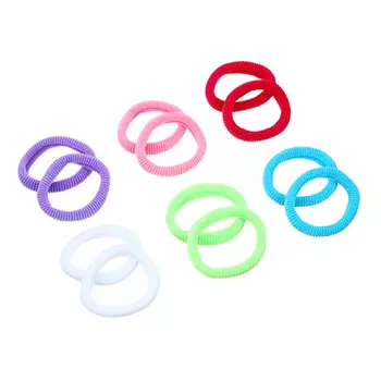 Резинки для волос BERIOTTI, 12 шт, d.5 см, разноцветные