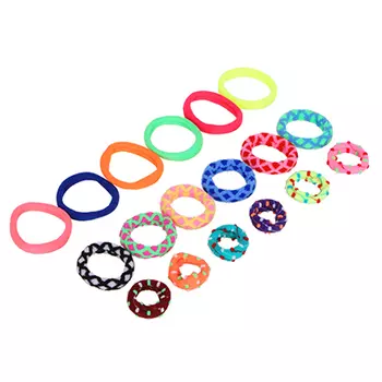 Резинки для волос BERIOTTI, 6 шт, разноцветные, d.4 см