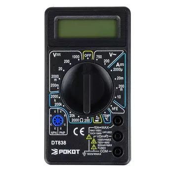 РОКОТ Мультиметр цифровой DT-838
