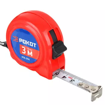 РОКОТ Рулетка, пластик, 3мх16мм