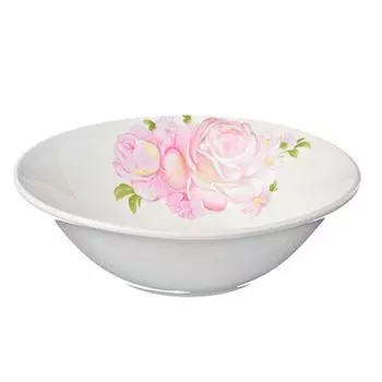 Розовые розы Салатник Соната 20см, 300мл, фаянс, 095