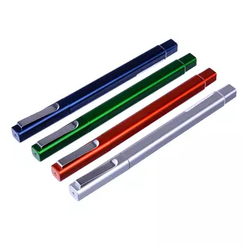 Ручка шариковая 0,7 мм, синяя, 4 цвета корпуса