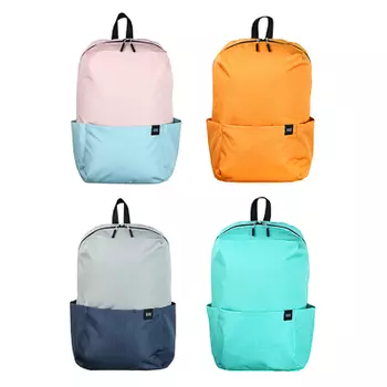 Рюкзак подростковый 41,5x28x15,5см, 1 отд., 4 кармана (1 на спинке), ПЭ под ткань, 4 цв. сочетания