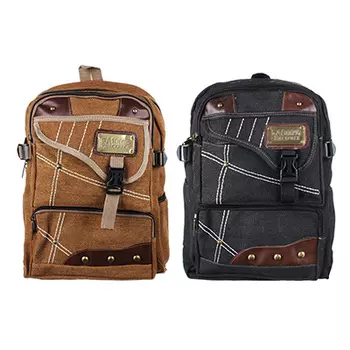 Рюкзак подростковый 41x31x15см, мягкий, 1 отдение на молнии, 4 кармана, металл, 2 цвета