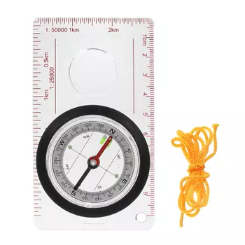 РУССО ТУРИСТО Компас с лупой на веревке в блистере