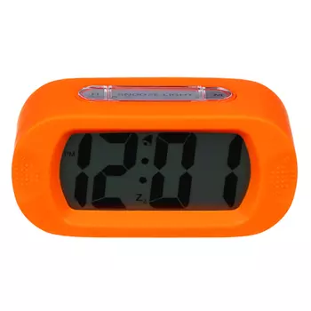 Рыжий Будильник электронный оранжевый