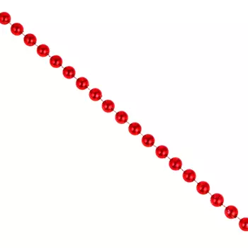 РЫЖИЙ Бусы декоративные 200х1,2см, пластик