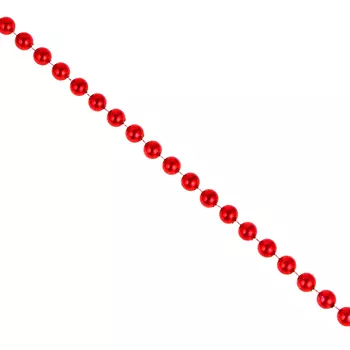 РЫЖИЙ Бусы декоративные 200х1,2см, пластик