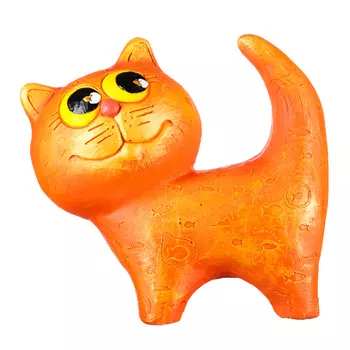 РЫЖИЙ Фигура садовая "Котенок" 27см
