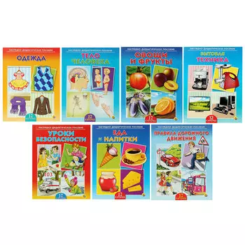 РЫЖИЙ КОТ Дидактическое пособие "Мир вокруг нас. Микс", картон, 16,5х21,5см, 7 дизайнов, ПД-6875