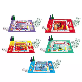 РЫЖИЙ КОТ Экономическая игра Играем в деньги, картон, бумага, пластик, 25х33х5, 5 дизайнов