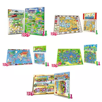 РЫЖИЙ КОТ Макси-игры, картон, бумага, пластик, 23х36см, 5 дизайнов, ИН-6917/8, ИН-8016/17/18