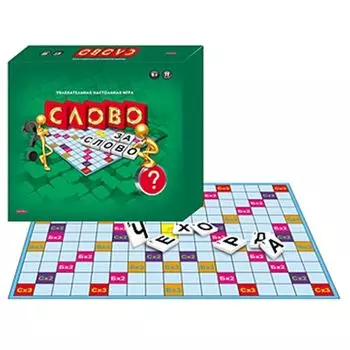 РЫЖИЙ КОТ Настольная игра "Слово за слово", картон, пластик, 33х25х4см, ИН-0056