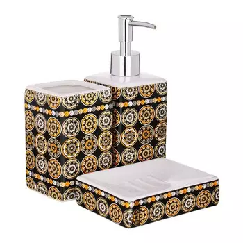 РЫЖИЙ Набор для ванной 3 пр., керамика