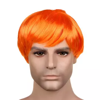РЫЖИЙ Парик карнавальный, полиэстер