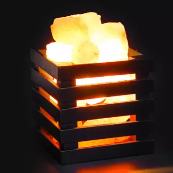 Рыжий Солевая лампа, 10x10x10см