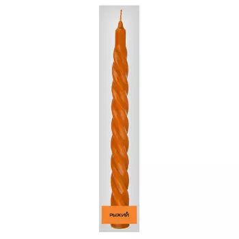 Рыжий Свеча винтовая, парафиновая, 24 см, арт.2