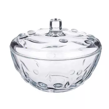 Сахарница d.14 см, стекло, PASABAHCE "Perla"