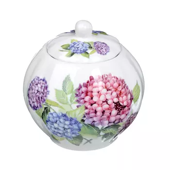 Сахарница фарфоровая 400 мл, MILLIMI "Гортензия"