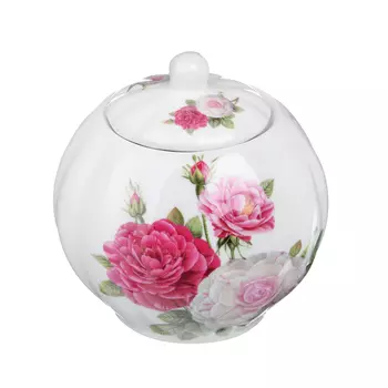 Сахарница фарфоровая 400 мл, MILLIMI "Шиповник"