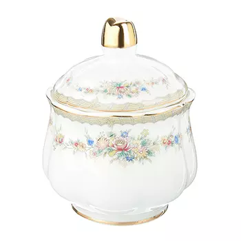 Сахарница, костяной фарфор, 230 мл, 9х11,5 см, MILLIMI "Версаль"