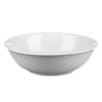Салатник фарфоровый, 23 см, рельеф, MILLIMI "Жемчуг"