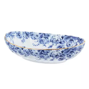 Салатник овальный, костяной фарфор, 17х13х4.5 см, MILLIMI "Ностальгия"