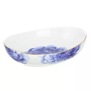 Салатник овальный MILLIMI Виолета 16,5х12,5х4,5см, костяной фарфор