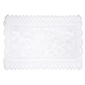 Салфетка ажурная декоративная на стол, 30х40см