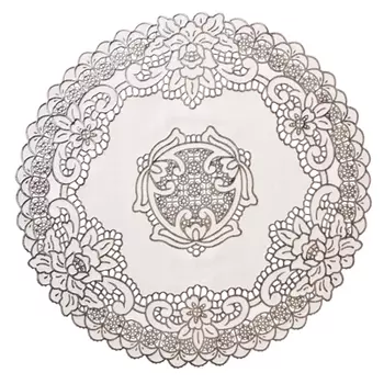 Салфетка ажурная, ПВХ, d30см