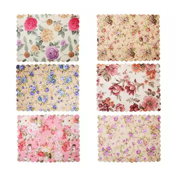 Салфетка декоративная с изображением 30х40см, "Цветы"