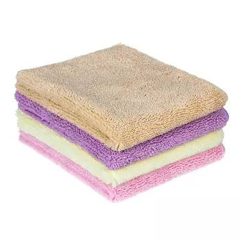 Салфетка для сухой уборки из микрофибры, 30х40 см, 300 гр./кв.м., 4 цвета, VETTA