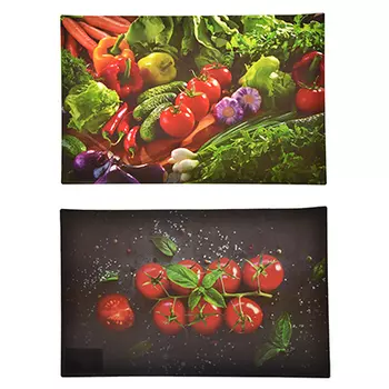 Салфетка сервировочная, PP, 43x28см, "Овощное ассорти", 2 дизайна, Дизайн GC
