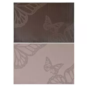 Салфетка сервировочная ПВХ, 30x45см, "Полет бабочки", 2 цвета