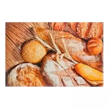 Салфетка сервировочная, ПВХ, 43x28см, "Хлеб"