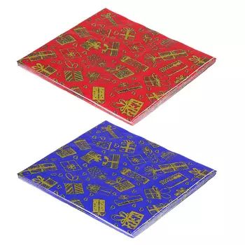 Салфетки бумажные СНОУ БУМ 12шт, праздничные, 33х33см