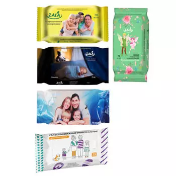 Салфетки влажные универсальные для всей семьи,ZALA 70шт/ZALA Мальдивы 72шт,арт.26100/24500