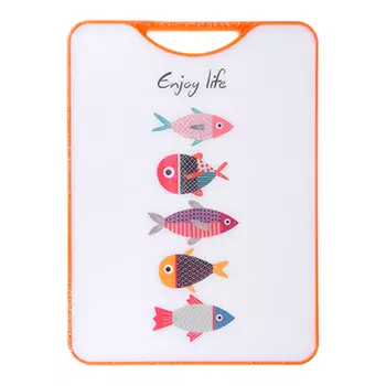 SATOSHI Доска разделочная "Рыбки" 38х28х1,3см, пластик