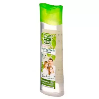 Шампунь ЧИСТАЯ ЛИНИЯ Березовый, для всей семьи, п/б 400мл, арт.65500970