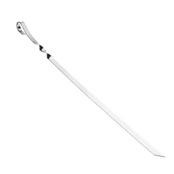 Шампур плоский 410х10х1.5 мм, нержавеющая сталь