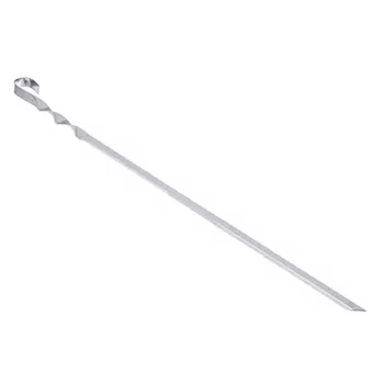 Шампур угловой 450х10х0.8 мм, нержавеющая зеркальная сталь