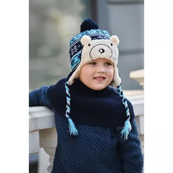 Шапка детская, 100% акрил, 2 дизайна, ШЗ2019-28