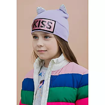 Шапка детская, 100% хлопок, 21х23см, 4 цвета, ШЛ20-18