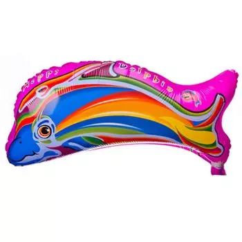Шар фольгированный "Дельфин" 15"х26"/38х67см