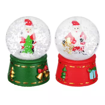 Шар снежный СНОУ БУМ 7,5 см, полистоун, 2 дизайна