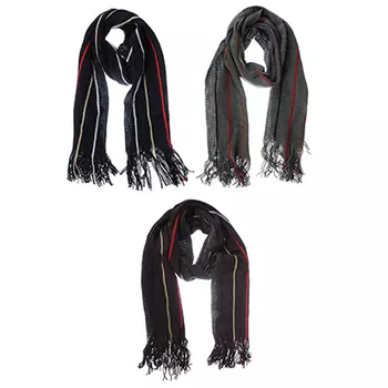 Шарф мужской, 24х170см, 100% акрил, 3 цвета, ПЛ18-6