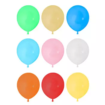 Шары воздушные 10шт, металл, 12", "Микс"