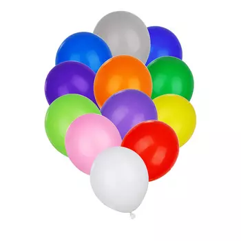 Шары воздушные 25 шт, цветные в пакете