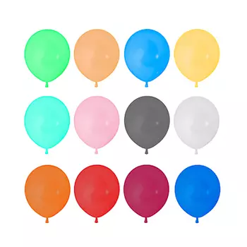 Шары воздушные 25шт, пастель, 10", "Микс"